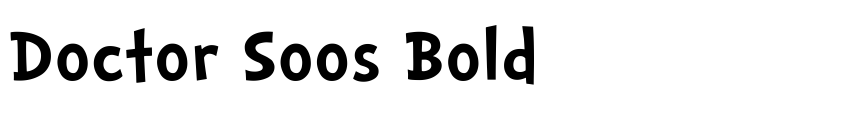 Font Doctor Soos Bold by Unknown