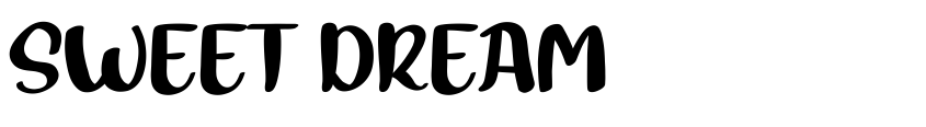 Font SWEET  DREAM by ROZI