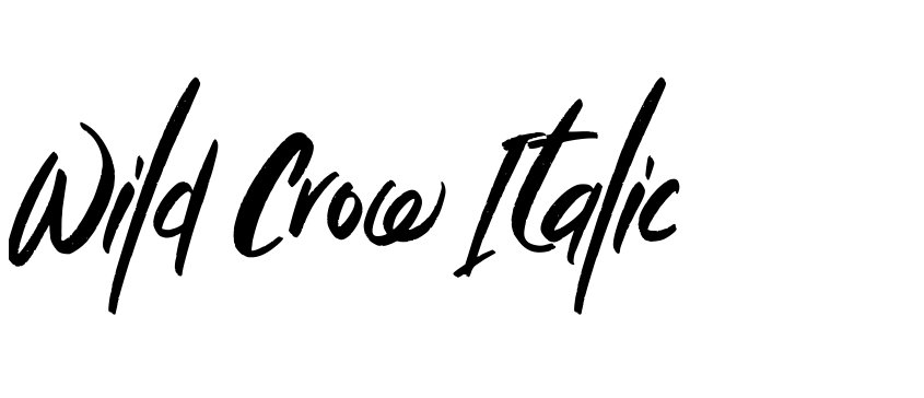 Font Wild Crow Italic by Aldedesign 2021 (Alde Saputro)
